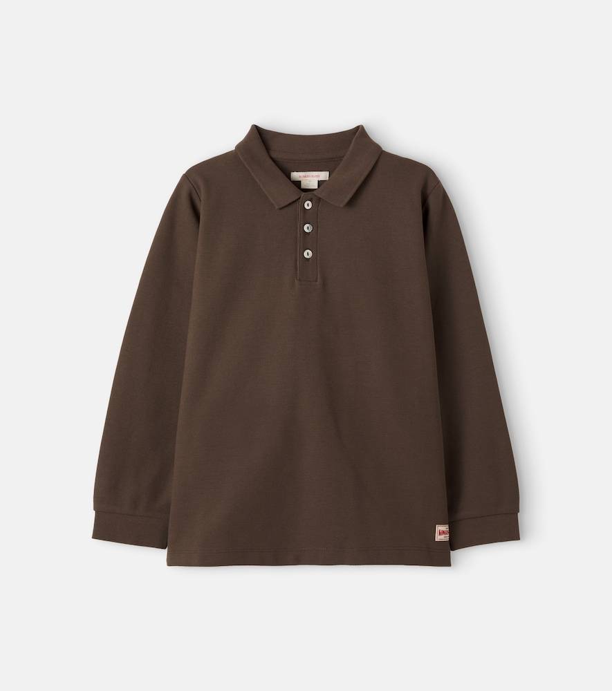 Konges Sløjd Polo Florian de jersey de algodón - marrón - Y 7/8
