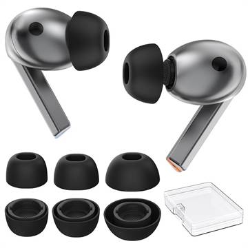 Samsung Galaxy Buds3 Pro/Buds4 Pro Ahastyle WG173 Silikon öronproppar - Svart