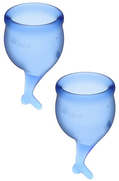 Satisfyer Feel Secure Menstrual Cup Blue