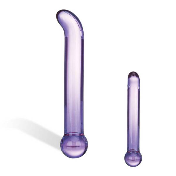 Glas stav med knæk
