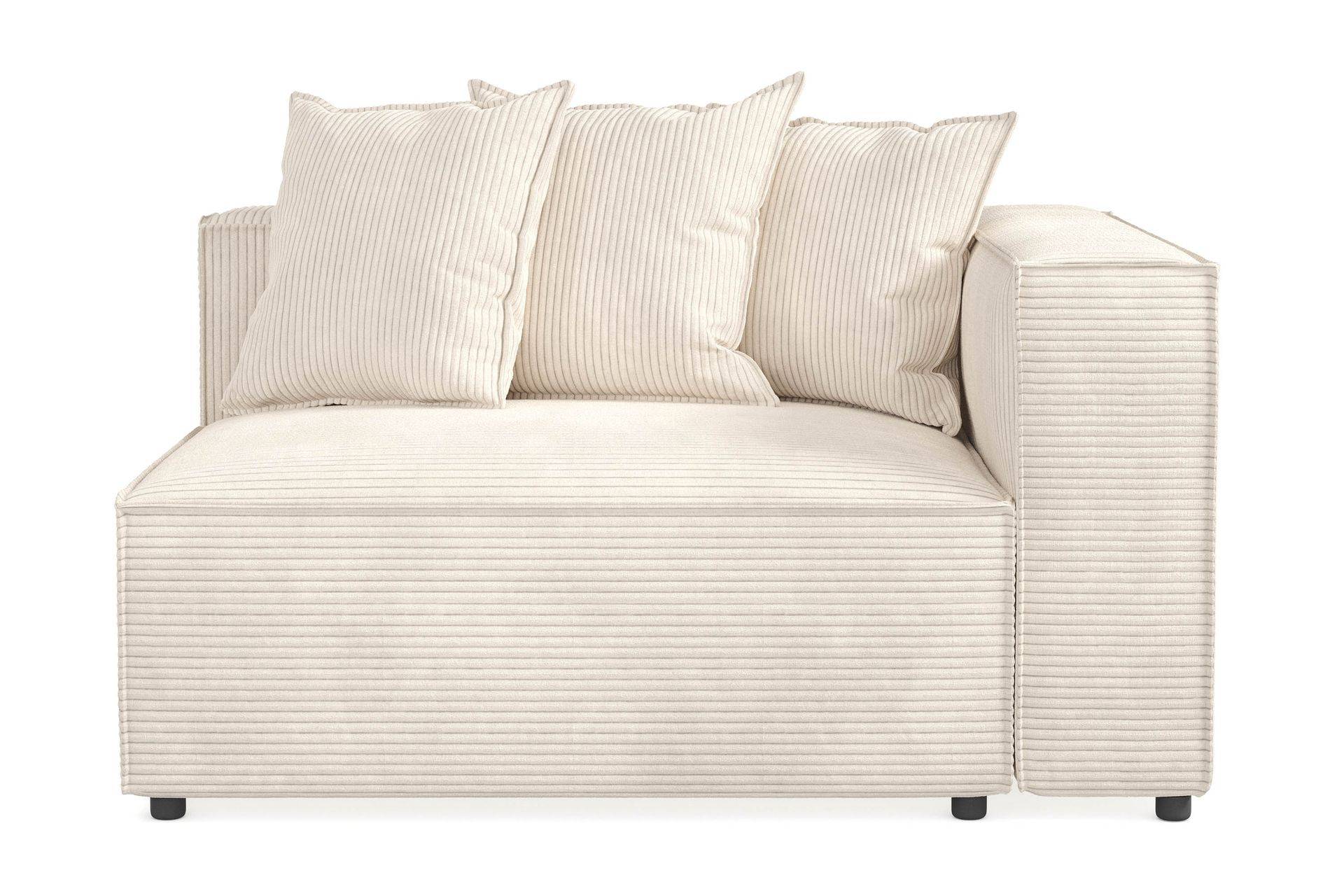Andrarum Cubo 2-sits Högermodul i Manchester 120 cm bred - Beige Övriga moduler till modulsoffa