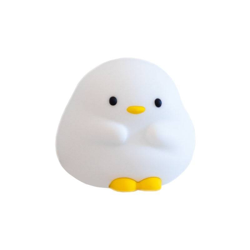 Cute Duck LED Night Lamp Cartoon Silicone USB Rechargeable Sleeping Light - 1W / Pier Duck