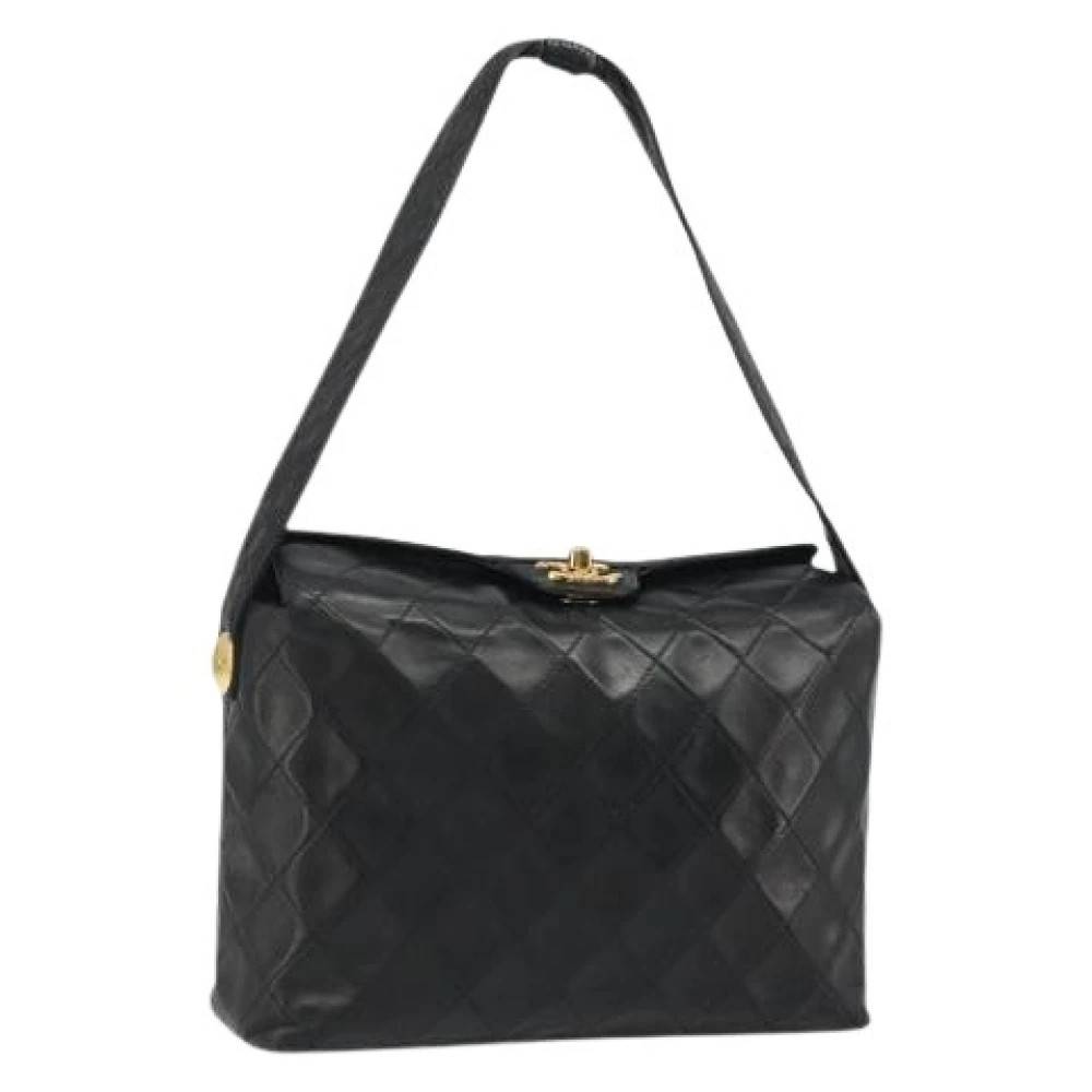 Chanel Vintage Pre-owned Vintage Skuldertaske - Vintage - Dame - Sort - ONE SIZE - Uld