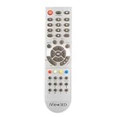Fjärrkontroll endast för iView HD S2-HD10180 modell satellit TV-mottagare set toppbox, tuner fjärrkontroll silverfärg
