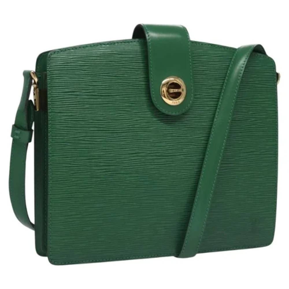 Louis Vuitton Vintage Pre-owned Laeder louis-vuitton-tasker - Vintage - Dame - Grøn - ONE SIZE - Uld