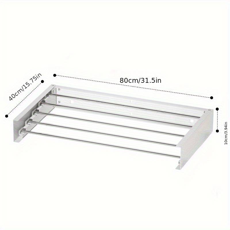 Wall-mounted Clothes Drying Rack That Folds Away, Of To 45 , With A Width Of Inches And A Length Of 13.1 Feet For Hanging Garments, Drying Racks