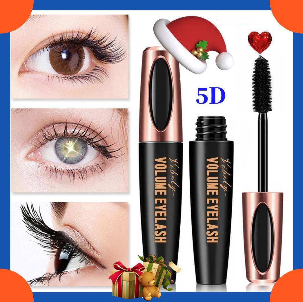 5D High Quality Waterproof Quick Dry Mascara Svart svart