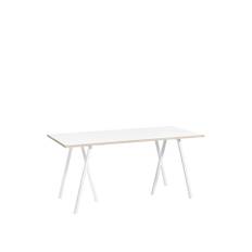 HAY - Loop Stand Table - White - 160 x 77,5 cm - Matbord - Leif Jørgensen - Vit - Metall/Trä