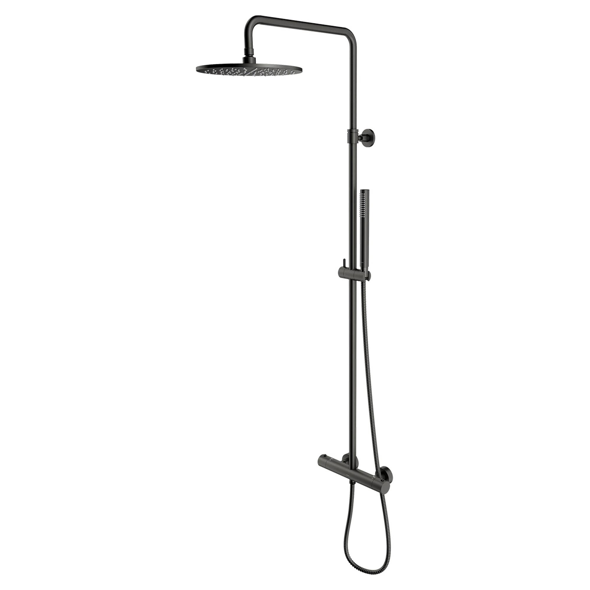 Omnires Takduschset Y Grafit Matt med Termostat