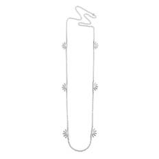 Shine Long Halsband silver 80 cm