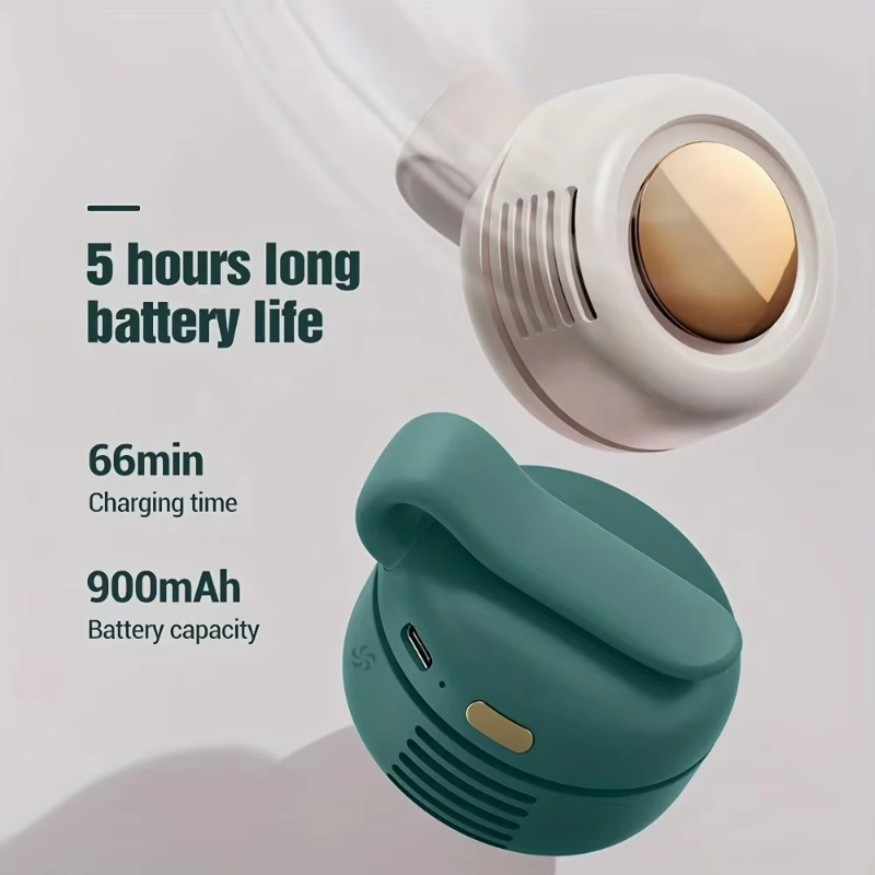 Portable Silent Mini Bladeless Electric Fan Small Fan Clip on Shirt Waist Mini Bladeless Fan Adjustable 3-Speed For Outdoor NEW