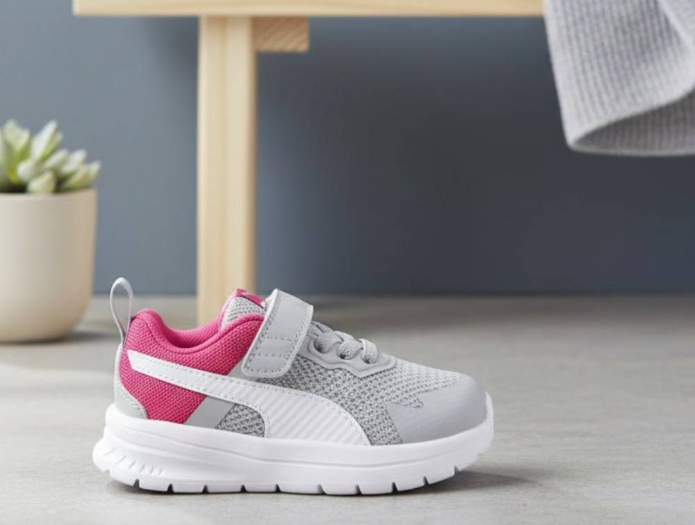 Puma Light Gray/puma White/pink Sneaker Evolve - Str. 26