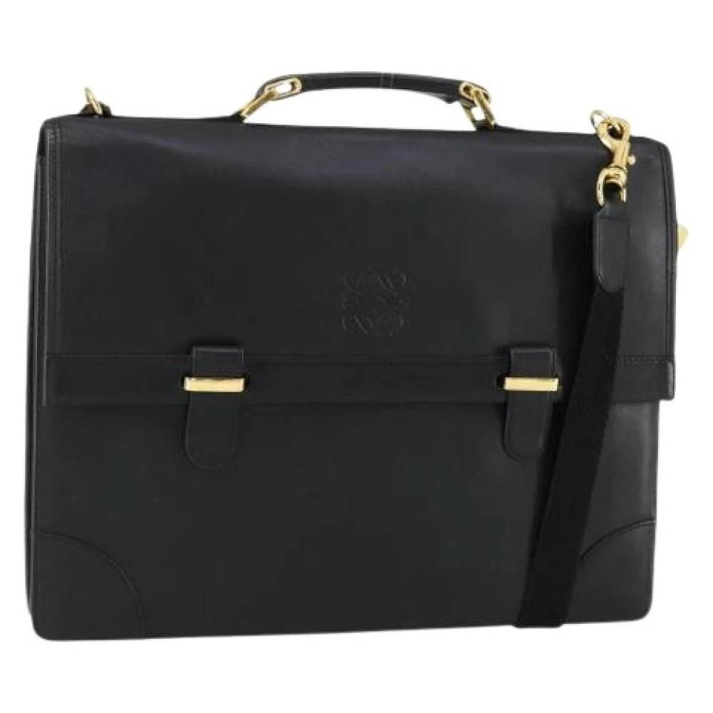 Loewe Pre-owned Pre-owned Læder Håndtaske - Vintage - Dame - Sort - ONE SIZE - Læder