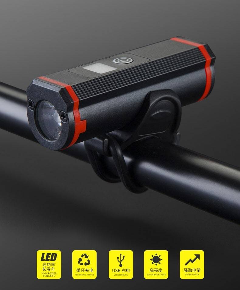 RED BOY LED Cykel Forlygte Y22| Kraftig og Holdbar Forlygte fra UltraLED Easylight.dk