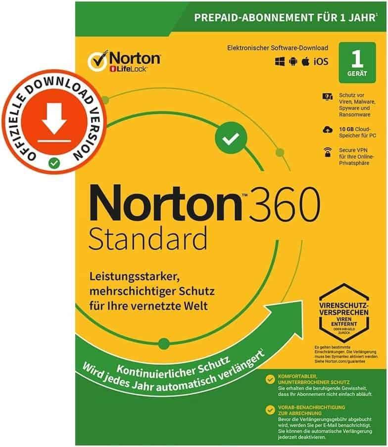 Norton 360 Standard - 1 Gerät 1 Jahr