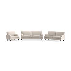 Howard Classic Soffgrupp 3-sits + 2-sits Soffa Fåtölj i Tyg - Beige Bloomington