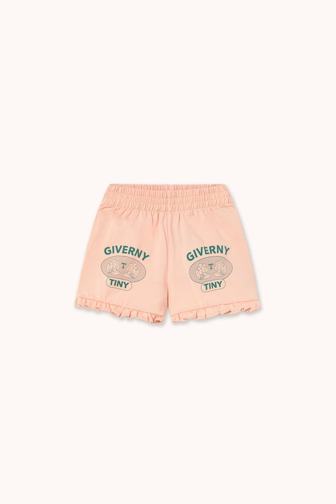 Tinycottons Giverny Graphic Shorts Med Smock Wild Rose Wild Rose 3 Y Lyserød 3 år Piger