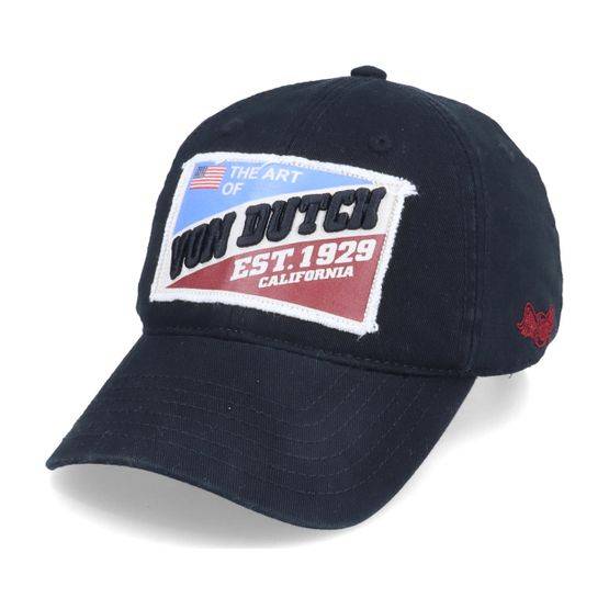 Von Dutch - Svart unconstructed Keps - Kids Patriot Adjustable @ Hatstore