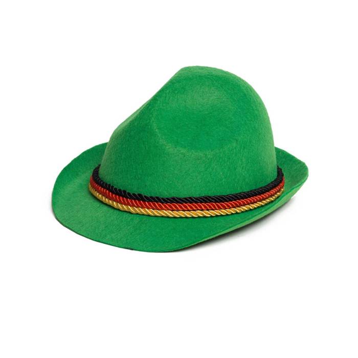 Tyrolerhatt för oktoberfest grön one size unisex