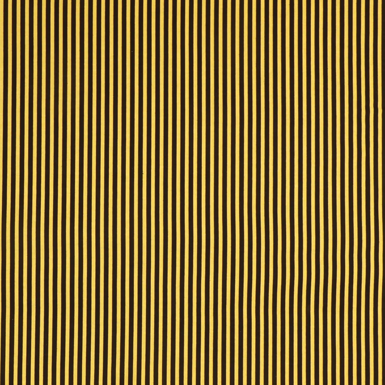 Striber gul/sort - Patchwork - 100% Bomuld