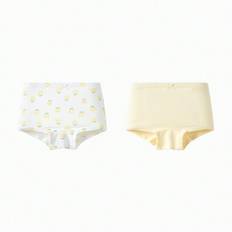 Boxershorts för flickor, hudvänliga 2-pack - gul ton (7Y,5Y,3-4Y,18-24M,8Y,10Y,12Y)