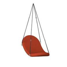 Verpan - Flying Chair, Black Nylon Rope, Plywood Shell, Hallingdal, Col. 764 - Fåtöljer - Verner Panton - Gul - MDF/Metall/Textilmaterial/Skum