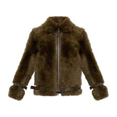 Tom Ford, Jakke, Dame, Brun, 2XS, Uld, Pelsjakke