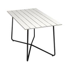 Bord B25A 120 - Vitlackad Ek/Svart