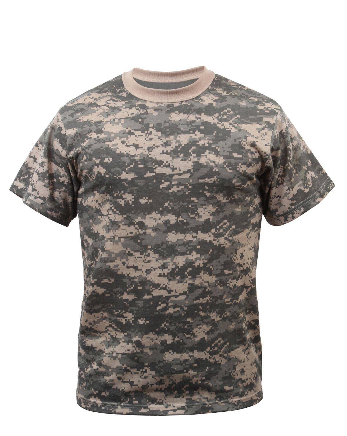 Rothco Kamouflage T-shirts Oliv, Beige - ACU Camo (122-128 / S)