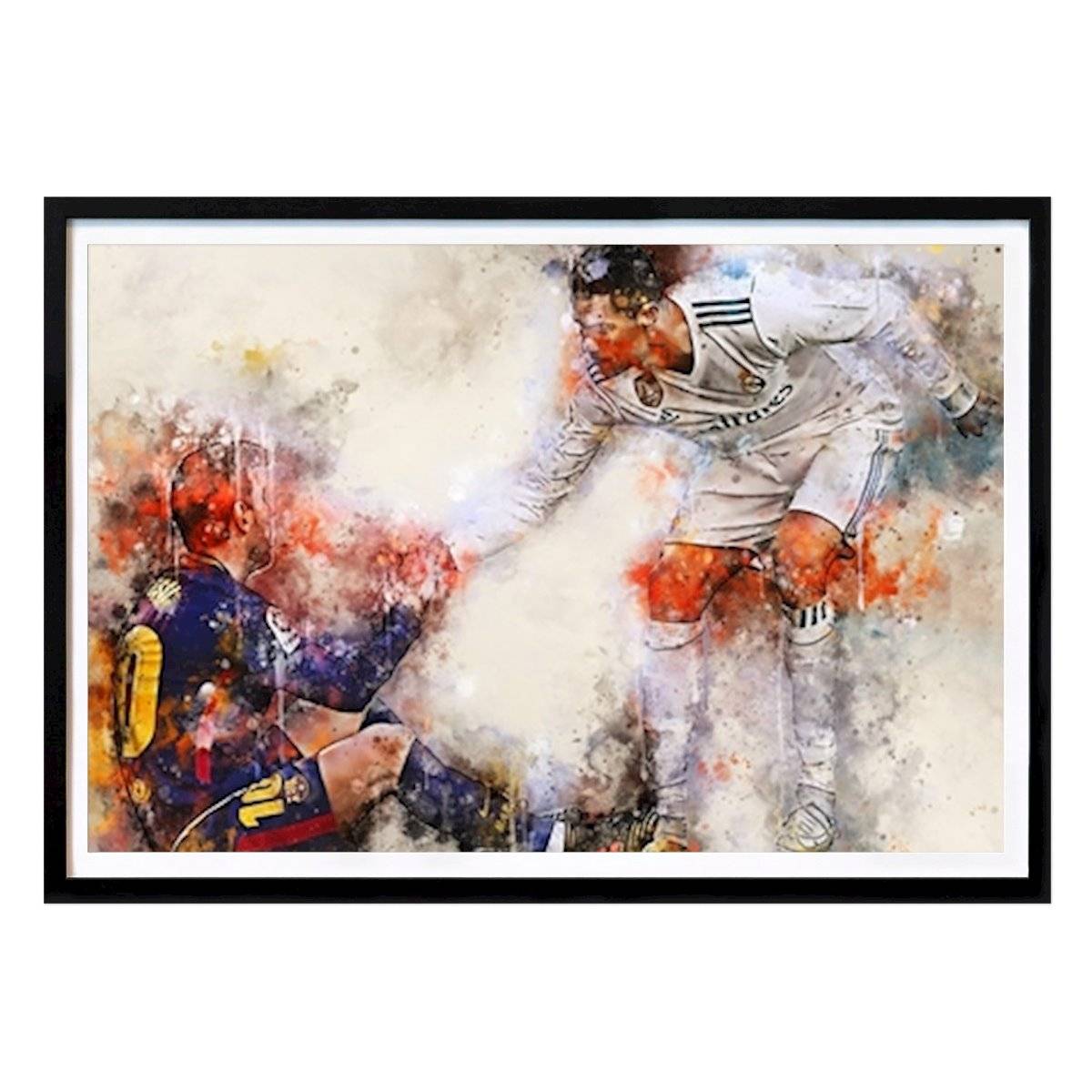 Messi X Ronaldo - Poster av Tian Arina - Fotboll