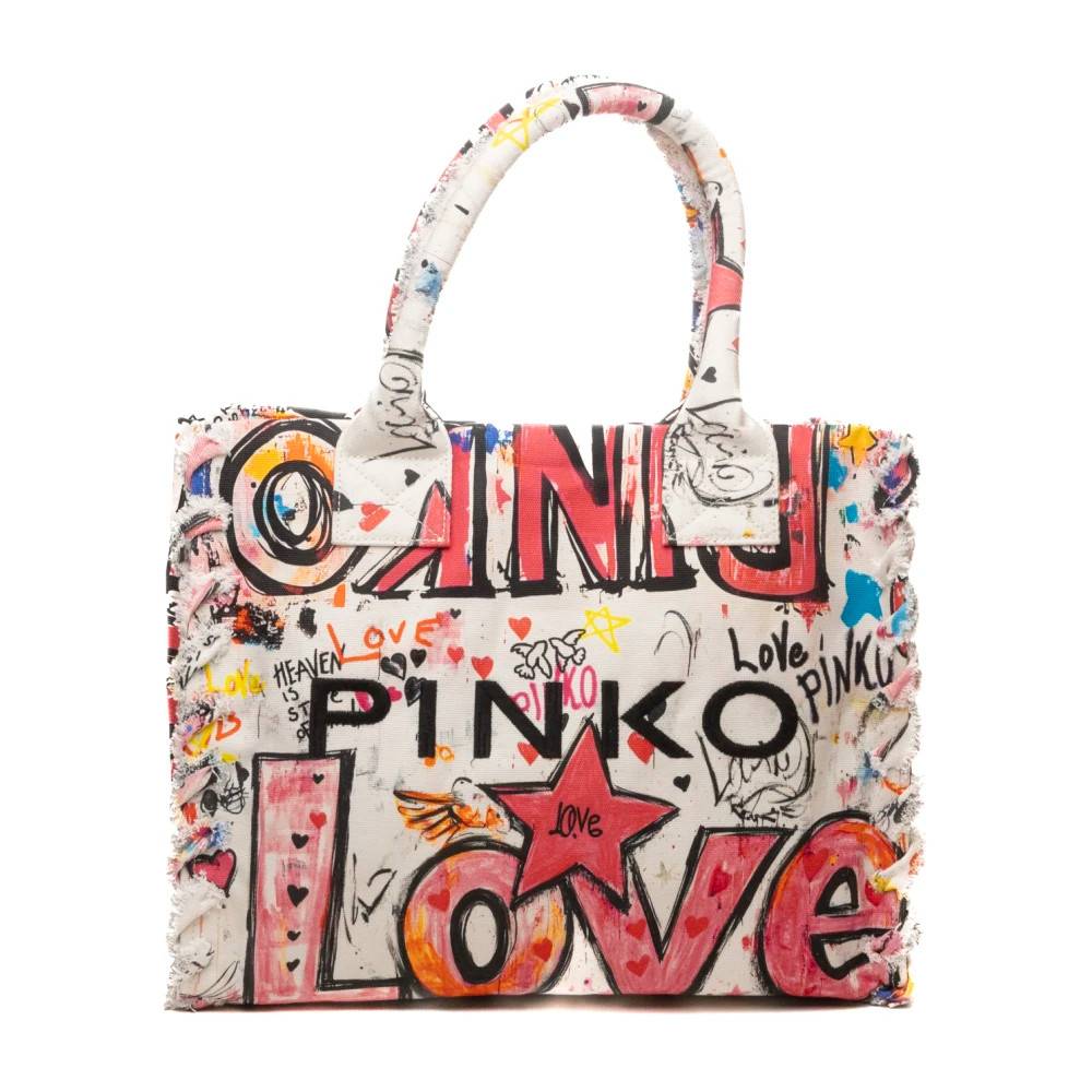 PINKO Strandtaske - Tasker - Dame - Flerfarvet - ONE SIZE - Bomuld