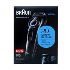 Braun BT 3300 Akku Barttrimmer mit Präzisionsrad und 1 Kammaufsatz