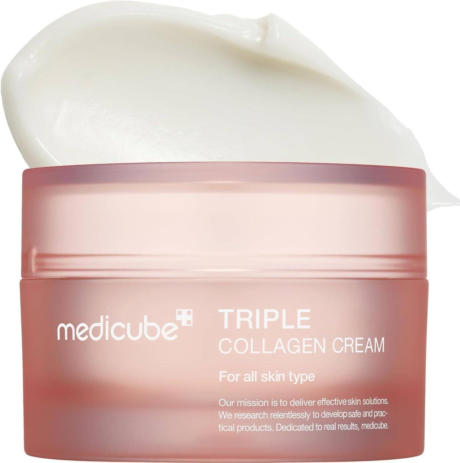 [medicube] Triple Collagen Cream (Collagen+Hyaluronic Acid+Niacinamide+Shea Butter) l Hydrating Moisturizer 1pcs