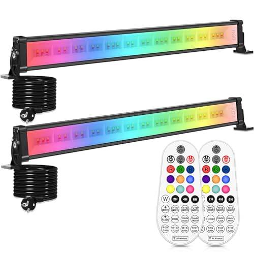 Linke 42W LED Wallwasher mit Fernbedienung RGB LED Strahler - 2 Stück