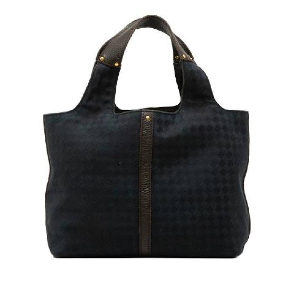 Bottega Veneta Vintage Pre-owned Woven Canvas Tote Bag - Vintage - Dame - Sort - ONE SIZE - Læder