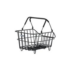 Kurv BASIL CENTO ALU MIK Sort Bag Inkl. MIK adapter på kurv
