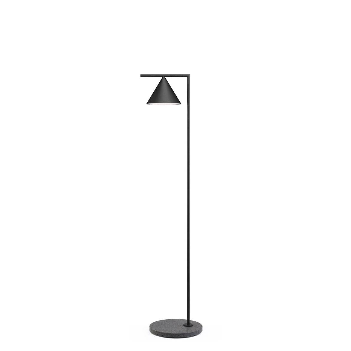 FLOS Captain Flint golvlampa, svart 153,7cm