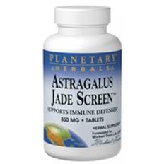 Planetary Herbals, Astragalus Jade Screen, 100 Tabs