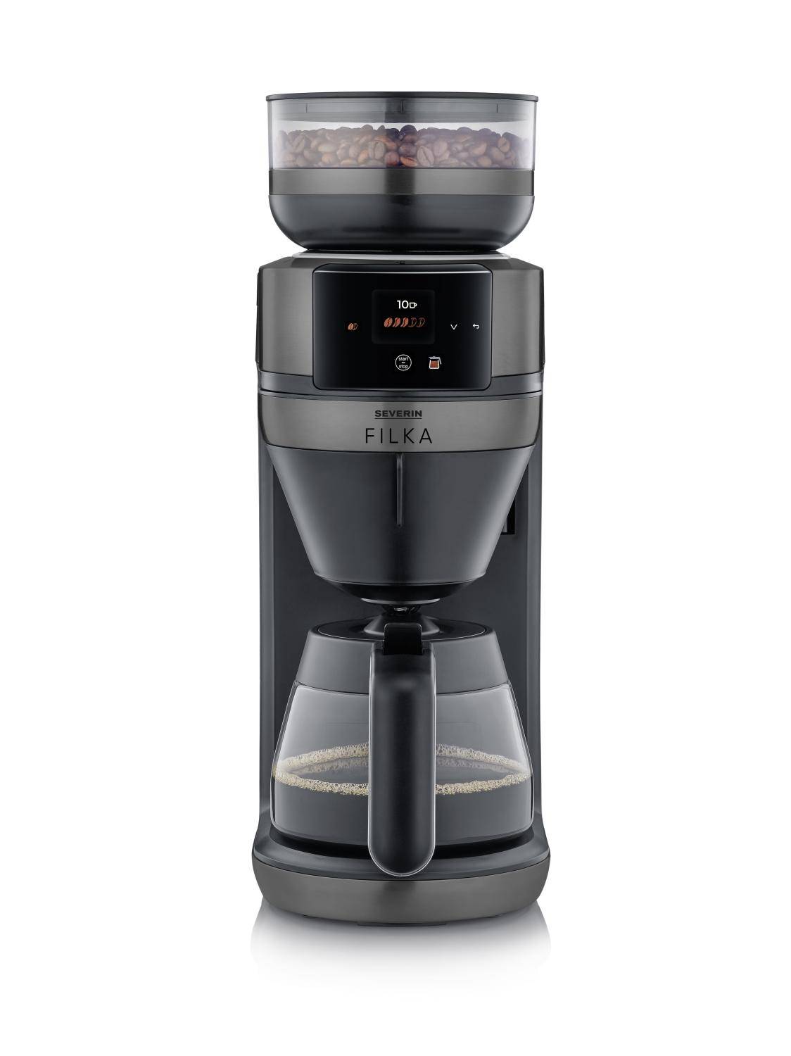 Severin "Filka" Kaffebryggare Glas Dark Inox