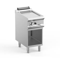 Stekhäll med 1 zon "Domina Pro 700", El 5 kW / Gas 7 kW - Gas - 7 kW - Golvmodell - Räfflad / Krom