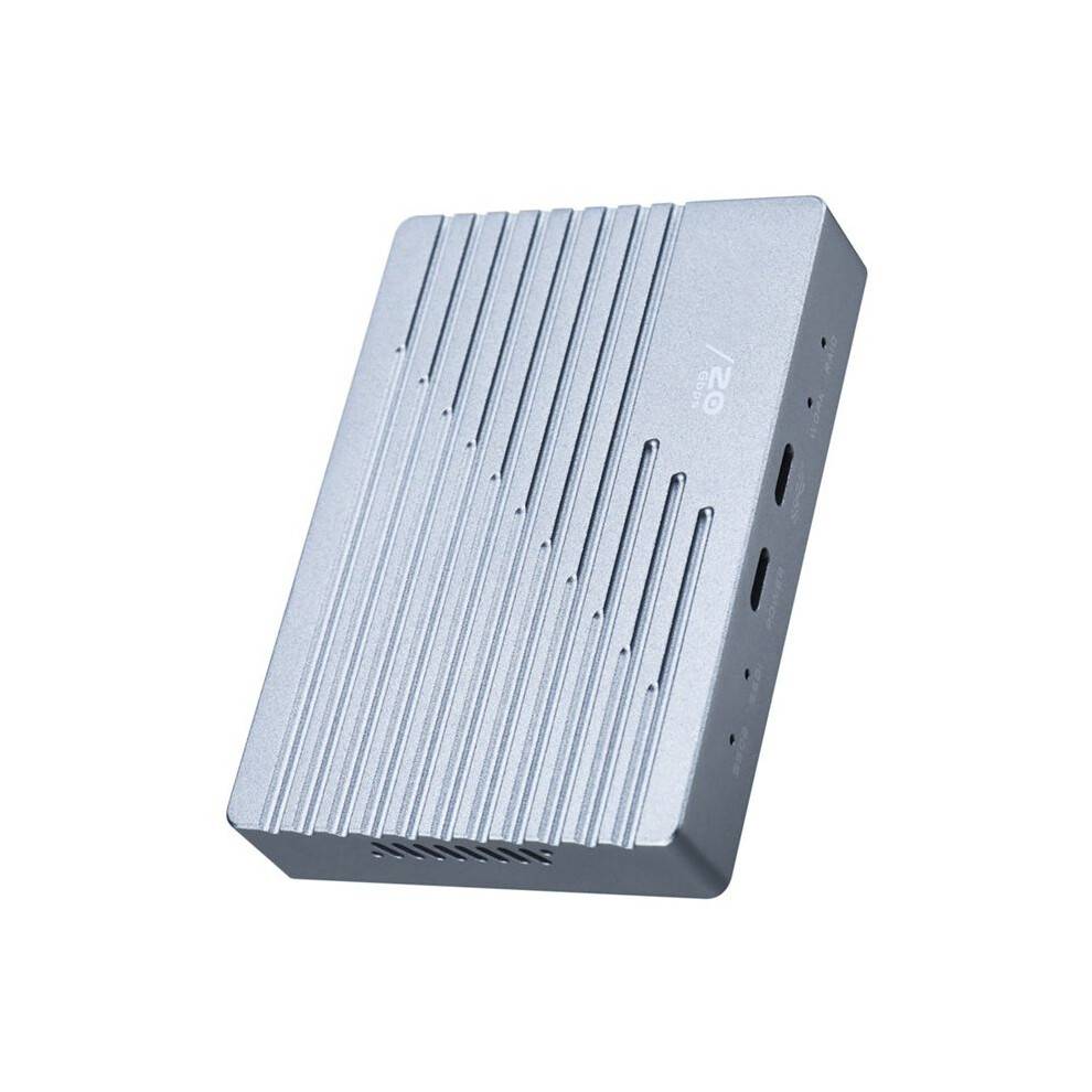 Dual Bay NVMe SSD Enclosure M.2 2280 NVMe Hard Drive Case 20Gbps USB3.2 Gen2 Type-C External Hard Disk Case Box US PLUG