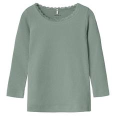 Name It Tröja - Noos - Rib - Nmfkab - Slate Grå - Name It - 6 år (116) - Tröja