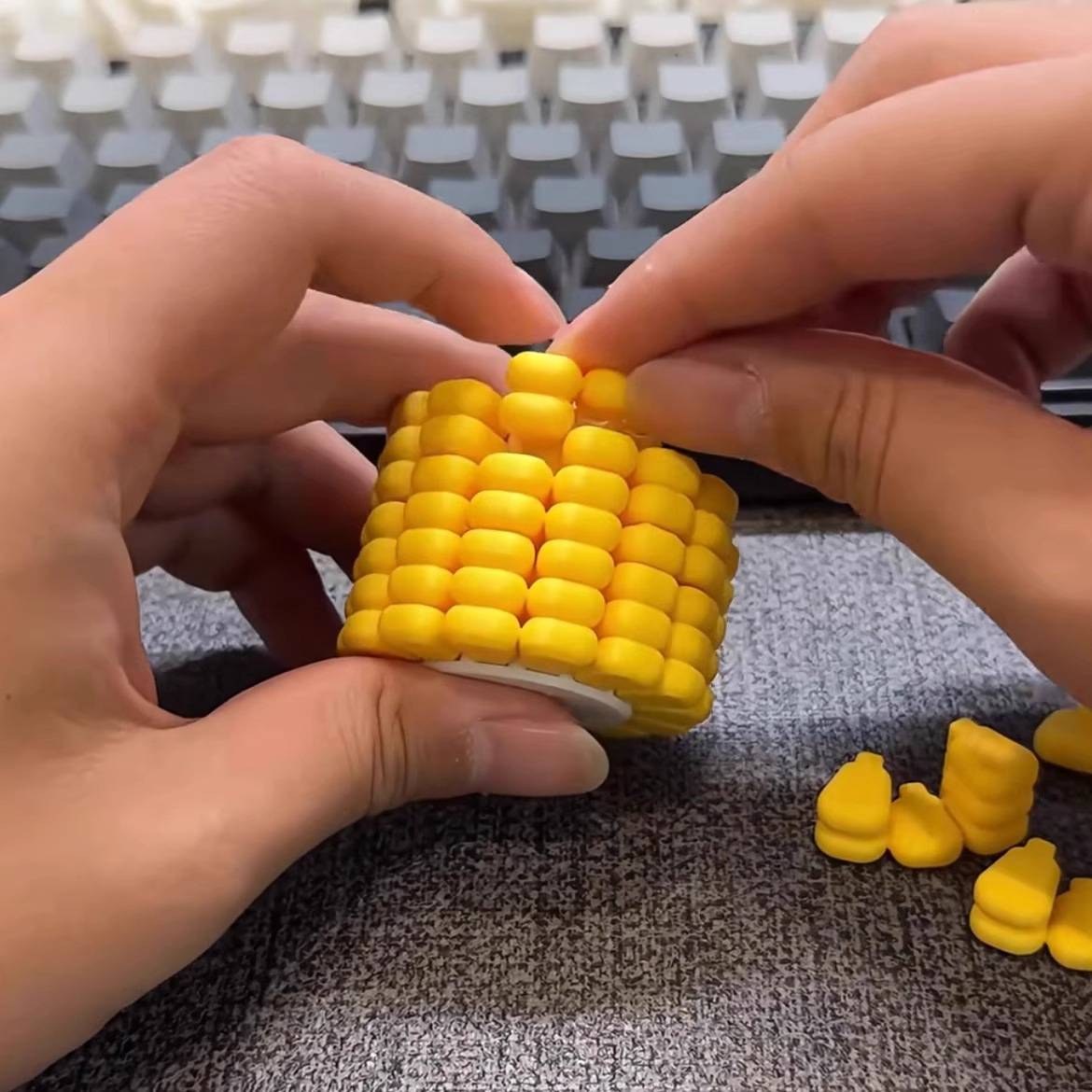 Funy Toys 3D Printing Corn Magic Cube Stress Relieving Tetris Jigsaw Puzzle Originality Becrypt Brain Burning Developmental Toys