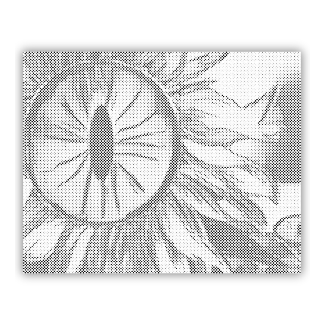 SOLROSÖGA | PRICKMÅLNING - 30x40cm (12'' x 16'') / Duk - Utan ram