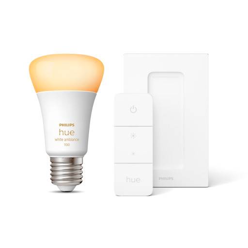 Philips Hue White Ambiance E27 standardlampa, startpaket
