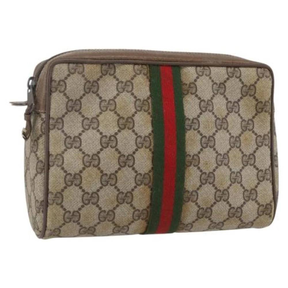 Gucci Vintage Pre-owned Plastic Clutch - Vintage - Dame - Beige - ONE SIZE - Tyl