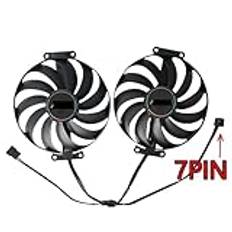 Datorkomponenter RX 6700 XT GPU Fan Compatible with RX 6600 6600XT 6700XT 6650XT 6750XT、RTX 3060TI 3070 Video Card Cooling Fan(FAN-7PIN)