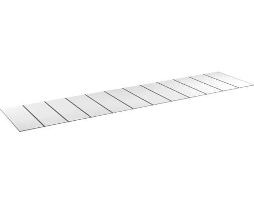 Kanalplasttak komplett HALLE Isolux bärande profiler opal 16x1050x4500 mm 12st skivor