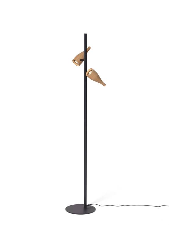 Timber Lounge Double gulvlampe, eg