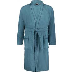 4XL - Badrock/Morgonrock i stora storlekar - Adamo Joey Bathrobe Petrol